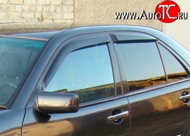 3 299 р. Комплект дефлекторов окон (ветровиков) 4 шт. Novline Mercedes-Benz E-Class W210 дорестайлинг седан (1996-1999)  с доставкой в г. Воронеж