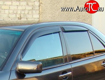 999 р. Комплект дефлекторов окон (ветровиков) 4 шт. (седан) Russtal Mercedes-Benz E-Class W210 дорестайлинг седан (1996-1999)  с доставкой в г. Воронеж