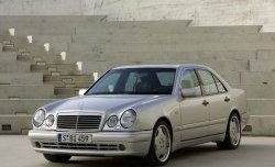 4 499 р. Комплект порогов AMG E45 Mercedes-Benz E-Class W210 дорестайлинг седан (1996-1999) (Неокрашенные)  с доставкой в г. Воронеж. Увеличить фотографию 3