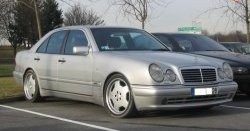 4 499 р. Комплект порогов AMG E45 Mercedes-Benz E-Class W210 дорестайлинг седан (1996-1999) (Неокрашенные)  с доставкой в г. Воронеж. Увеличить фотографию 4