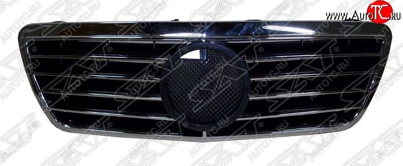 2 599 р. Решётка радиатора SAT (под эмблему) Mercedes-Benz E-Class W210 дорестайлинг универсал (1996-1999) (Неокрашенная)  с доставкой в г. Воронеж