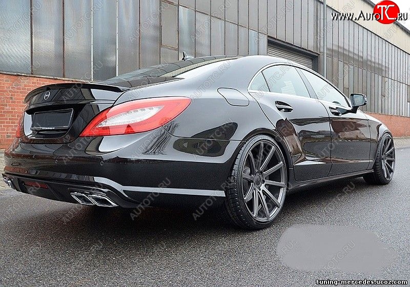 4 499 р. Спойлер багажника AMG Mercedes-Benz CLS class C218 (2011-2017) (Неокрашенный)  с доставкой в г. Воронеж