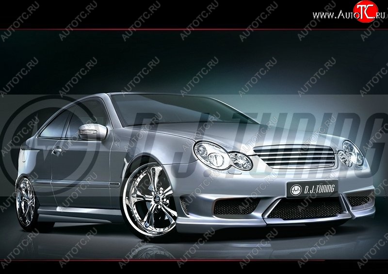 12 299 р. Пороги накладки D.J. Mercedes-Benz C-Class CL203 дорестайлинг купе (2001-2004)  с доставкой в г. Воронеж