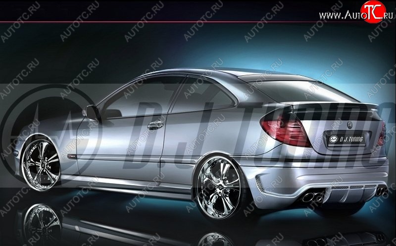 25 899 р. Задний бампер R1 Mercedes-Benz C-Class CL203 дорестайлинг купе (2001-2004)  с доставкой в г. Воронеж