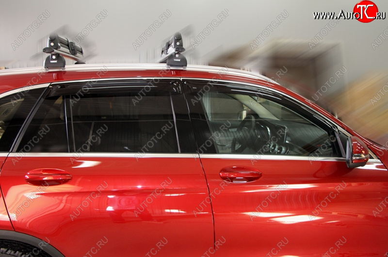 4 499 р. Дефлектора окон SIM Mercedes-Benz GLC class X253 (2015-2025)  с доставкой в г. Воронеж
