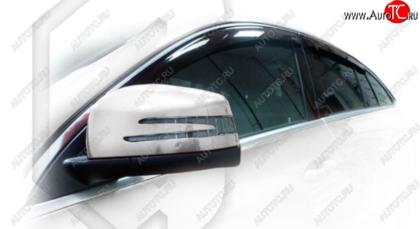 2 099 р. Дефлектора окон CA-Plastic Mercedes-Benz GLE class C292 (2015-2025) (Classic полупрозрачный, Без хром.молдинга)  с доставкой в г. Воронеж
