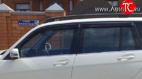 999 р. Комплект дефлекторов окон (ветровиков) 4 шт. Russtal Mercedes-Benz GLK class X204 дорестайлинг (2008-2012)  с доставкой в г. Воронеж