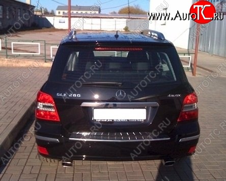 4 299 р. Накладка на крышку багажника СТ Mercedes-Benz GLK class X204 рестайлинг (2012-2015)  с доставкой в г. Воронеж
