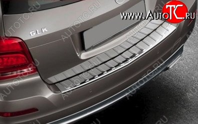 9 699 р. Защитная накладка на задний бампер СТ Mercedes-Benz GLK class X204 рестайлинг (2012-2015)  с доставкой в г. Воронеж