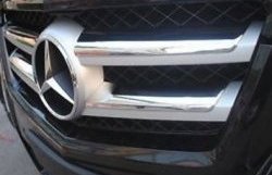 8 599 р. Хромированые накладки решетки радиатора СТ Mercedes-Benz GLK class X204 рестайлинг (2012-2015)  с доставкой в г. Воронеж. Увеличить фотографию 2