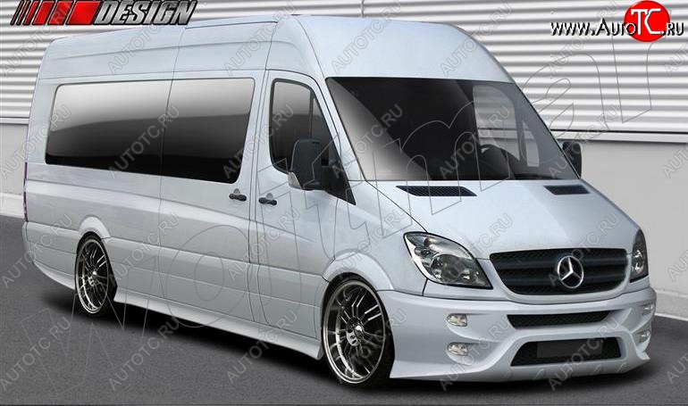 8 599 р. Пороги накладки Maxton Mercedes-Benz Sprinter W906 (2006-2013)  с доставкой в г. Воронеж