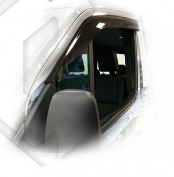 1 899 р. Дефлектора окон CA-Plastiс  Mercedes-Benz Sprinter  W910 (2018-2025) (серия Classic полупрозрачный, Без хром молдингов)  с доставкой в г. Воронеж. Увеличить фотографию 2