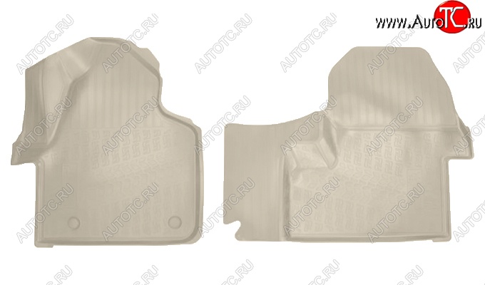 2 859 р. Коврики салонные Noplast (3D)  Mercedes-Benz Sprinter  W910 (2018-2025) (Бежевые)  с доставкой в г. Воронеж