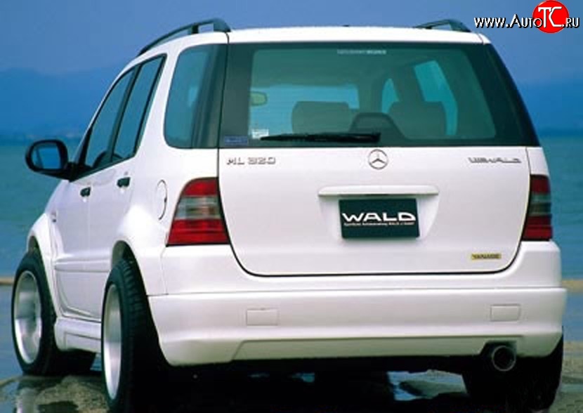 9 799 р. Накладка Executive Line Wald на задний бампер Mercedes-Benz ML class W163 дорестайлинг (1997-2001) (Неокрашенная)  с доставкой в г. Воронеж