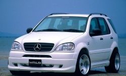 11 399 р. Пороги накладки Executive Line Wald Mercedes-Benz ML class W163 дорестайлинг (1997-2001) (Неокрашенные)  с доставкой в г. Воронеж. Увеличить фотографию 2