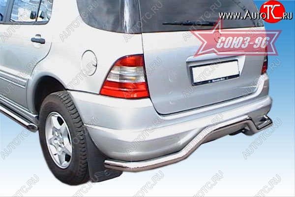 10 259 р. Защита заднего бампера Souz-96 (d60)  Mercedes-Benz ML class  W163 (1997-2001) дорестайлинг  с доставкой в г. Воронеж