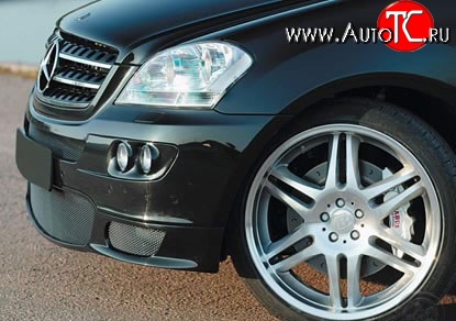11 699 р. Передние вставки для модульной оптики Sport Mercedes-Benz ML class W164 дорестайлинг (2005-2008)  с доставкой в г. Воронеж