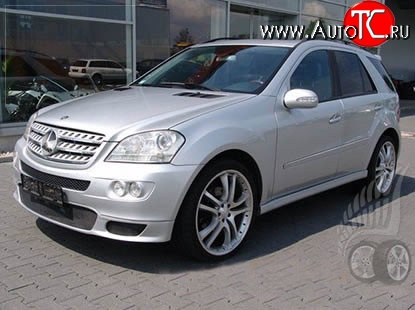 16 499 р. Накладка на передний бампер BRABUS Mercedes-Benz ML class W164 дорестайлинг (2005-2008) (Неокрашенная)  с доставкой в г. Воронеж