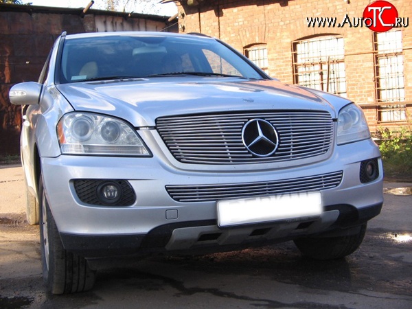 5 399 р. Декоративная вставка воздухозаборника Berkut Mercedes-Benz ML class W164 дорестайлинг (2005-2008)  с доставкой в г. Воронеж