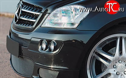 9 799 р. Вставки в посадочные места для противотуманных фар Style Mercedes-Benz ML class W164 дорестайлинг (2005-2008)  с доставкой в г. Воронеж