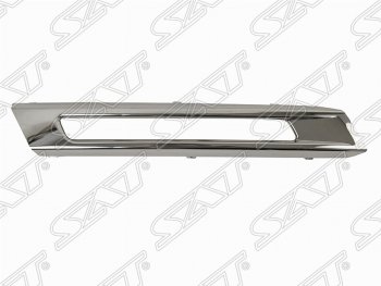 Левая рамка ДХО SAT (хром) Mercedes-Benz ML class  W166 (2011-2015)