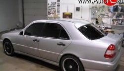 3 399 р. Козырёк на заднее лобовое стекло Rieger Style Mercedes-Benz C-Class W202 дорестайлинг седан (1993-1997) (стеклопластик: жёсткий, Неокрашенный)  с доставкой в г. Воронеж. Увеличить фотографию 2
