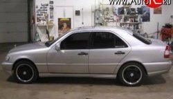 3 399 р. Козырёк на заднее лобовое стекло Rieger Style Mercedes-Benz C-Class W202 дорестайлинг седан (1993-1997) (стеклопластик: жёсткий, Неокрашенный)  с доставкой в г. Воронеж. Увеличить фотографию 3