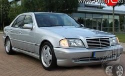 11 399 р. Передний бампер AMG Mercedes-Benz C-Class W202 дорестайлинг седан (1993-1997) (Неокрашенный)  с доставкой в г. Воронеж. Увеличить фотографию 2