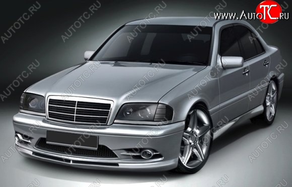 13 049 р. Передний бампер CT Mercedes-Benz C-Class W202 дорестайлинг седан (1993-1997) (Неокрашенный)  с доставкой в г. Воронеж