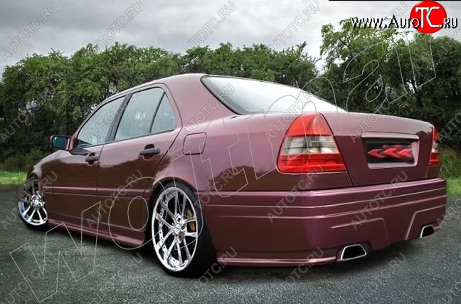 14 199 р. Пороги накладки R1 Mercedes-Benz C-Class W202 дорестайлинг седан (1993-1997)  с доставкой в г. Воронеж