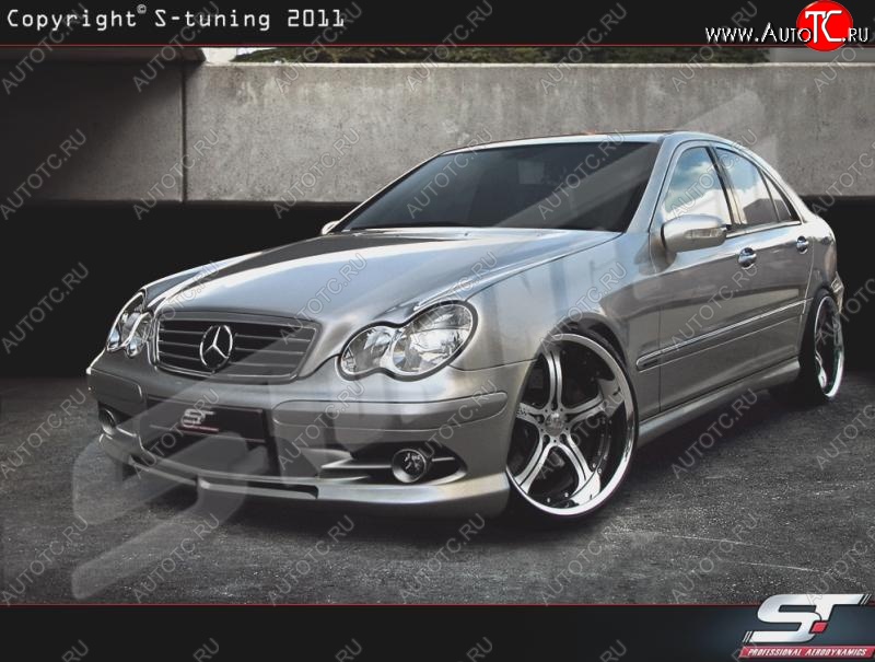 26 899 р. Передний бампер Wild Mercedes-Benz C-Class W203 дорестайлинг седан (2000-2004)  с доставкой в г. Воронеж