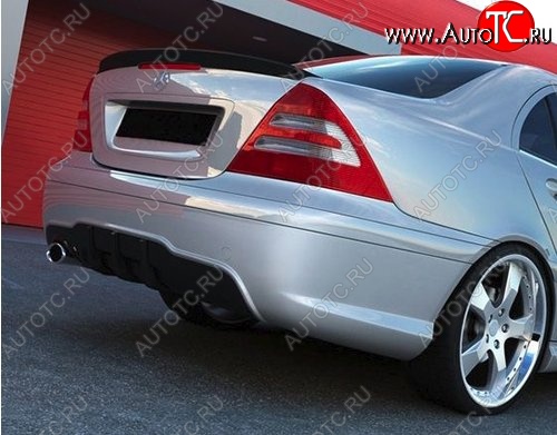5 649 р. Лип спойлер AMG Style v2 Mercedes-Benz C-Class W203 дорестайлинг седан (2000-2004) (Неокрашенный)  с доставкой в г. Воронеж