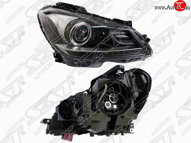 25 699 р. Правая передняя фара SAT (под ксенон, диодная)  Mercedes-Benz C-Class  W204 (2011-2015) рестайлинг седан  с доставкой в г. Воронеж