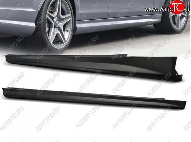 16 899 р. Пороги накладки AMG Style Mercedes-Benz C-Class W204 дорестайлинг седан (2007-2011) (Неокрашенные)  с доставкой в г. Воронеж