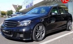 8 149 р. Радиаторная решётка Brabus Bullit Mercedes-Benz C-Class W204 дорестайлинг седан (2007-2011) (Неокрашенная)  с доставкой в г. Воронеж. Увеличить фотографию 2