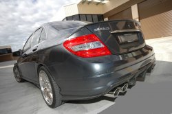 4 849 р. Лип спойлер BRABUS Mercedes-Benz C-Class W204 дорестайлинг седан (2007-2011) (Неокрашенный)  с доставкой в г. Воронеж. Увеличить фотографию 2
