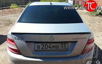 5 949 р. Лип спойлер EDO COMPETITION Mercedes-Benz C-Class W204 дорестайлинг седан (2007-2011) (Неокрашенный)  с доставкой в г. Воронеж
