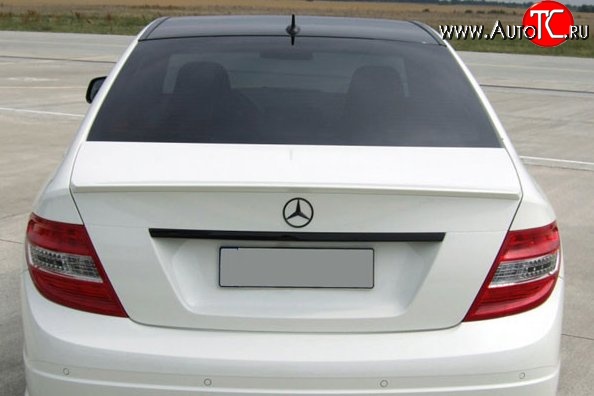 2 269 р. Лип спойлер M-VRS Mercedes-Benz C-Class W204 дорестайлинг седан (2007-2011) (Неокрашенный)  с доставкой в г. Воронеж