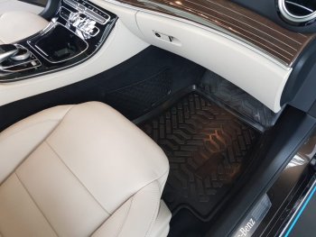 2 049 р. Комплект ковриков в салон Aileron 3D (с подпятником) Mercedes-Benz C-Class W205 дорестайлинг седан (2015-2018)  с доставкой в г. Воронеж. Увеличить фотографию 7