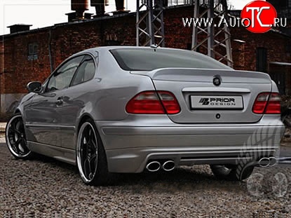 11 399 р. Накладка на задний бампер Prior Design Mercedes-Benz CLK class W208 (1997-2002) (Неокрашенная)  с доставкой в г. Воронеж