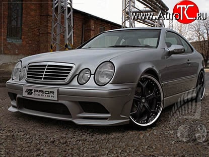 14 149 р. Передний бампер Prior Design Mercedes-Benz CLK class W208 (1997-2002) (Неокрашенный)  с доставкой в г. Воронеж