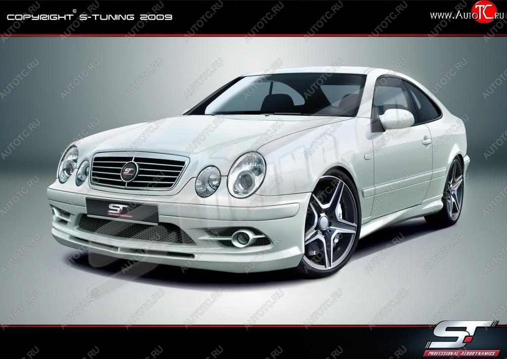 4 999 р. Пороги накладки Wild Mercedes-Benz CLK class W208 (1997-2002) (Неокрашенные)  с доставкой в г. Воронеж