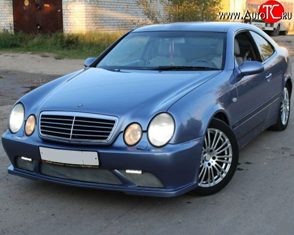 11 199 р. Передний бампер M-VRS на Mercedes-Benz CLK class W208 (1997-2002) (Неокрашенный)  с доставкой в г. Воронеж