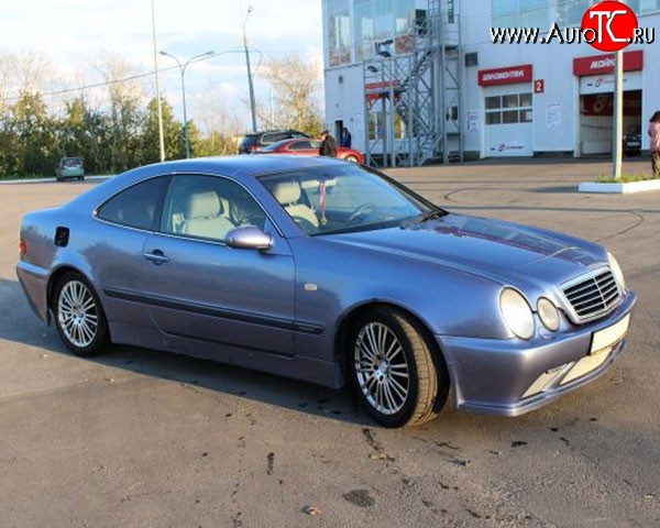 6 899 р. Пороги накладки M-VRS на Mercedes-Benz CLK class W208 (1997-2002) (Неокрашенные)  с доставкой в г. Воронеж