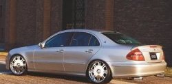 5 599 р. Лип спойлер CT Mercedes-Benz E-Class W211 дорестайлинг седан (2002-2006) (Неокрашенный)  с доставкой в г. Воронеж. Увеличить фотографию 3