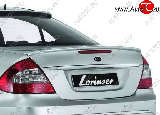 5 309 р. Лип спойлер Lorinzer Mercedes-Benz E-Class W211 дорестайлинг седан (2002-2006) (Неокрашенный)  с доставкой в г. Воронеж