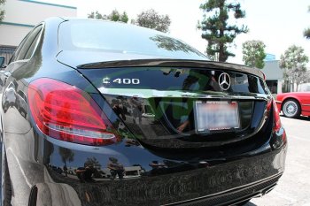 4 749 р. Спойлер багажника AMG. Autostl Mercedes-Benz E-Class W213 седан дорестайлинг (2016-2020) (Неокрашенный)  с доставкой в г. Воронеж. Увеличить фотографию 3