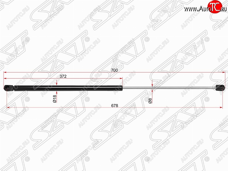 699 р. Газовый упор капота SAT Mercedes-Benz S class W220 (1998-2005)  с доставкой в г. Воронеж