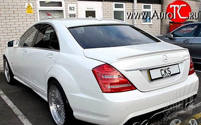 5 099 р. Козырёк на заднее стекло AMG Mercedes-Benz S class 5 W221 седан дорестайлинг (2005-2009) (Неокрашенный)  с доставкой в г. Воронеж