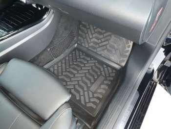 1 639 р. Коврики салона Aileron (3D с подпятником) Mercedes-Benz B-Class W247 хэтчбэк (2018-2025)  с доставкой в г. Воронеж. Увеличить фотографию 3